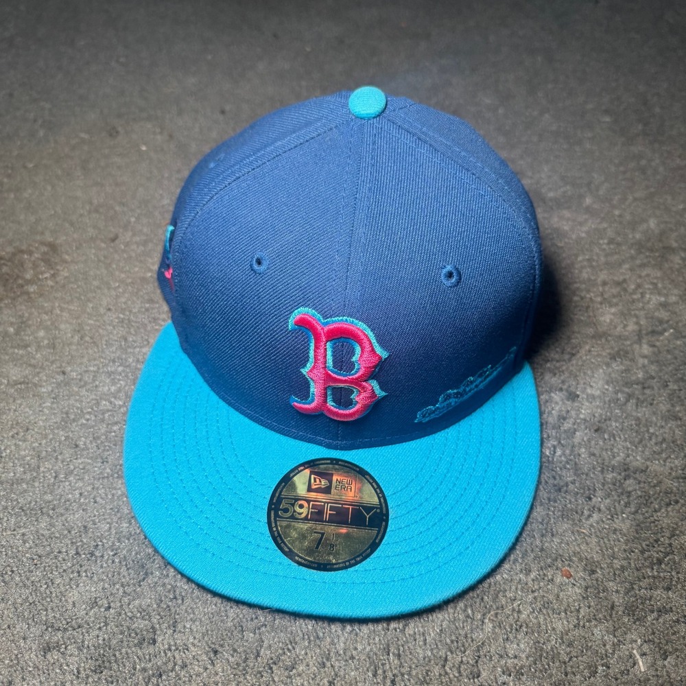 New Era 59FIFTY Boston Red Sox Big League Chew Fitted Hat Blue Pink 7 1/8
